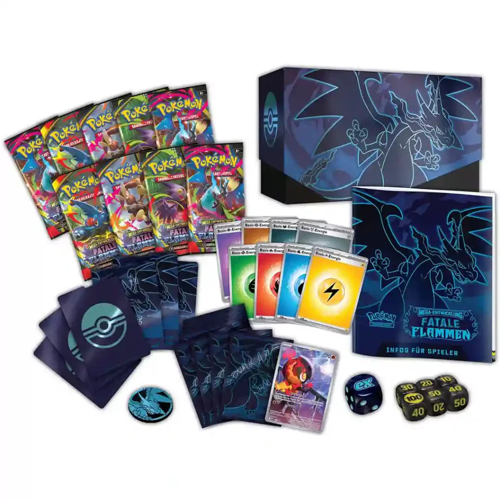 Pokemon - Fatale Flammen - Top Trainer Box - Deutsch/Englisch