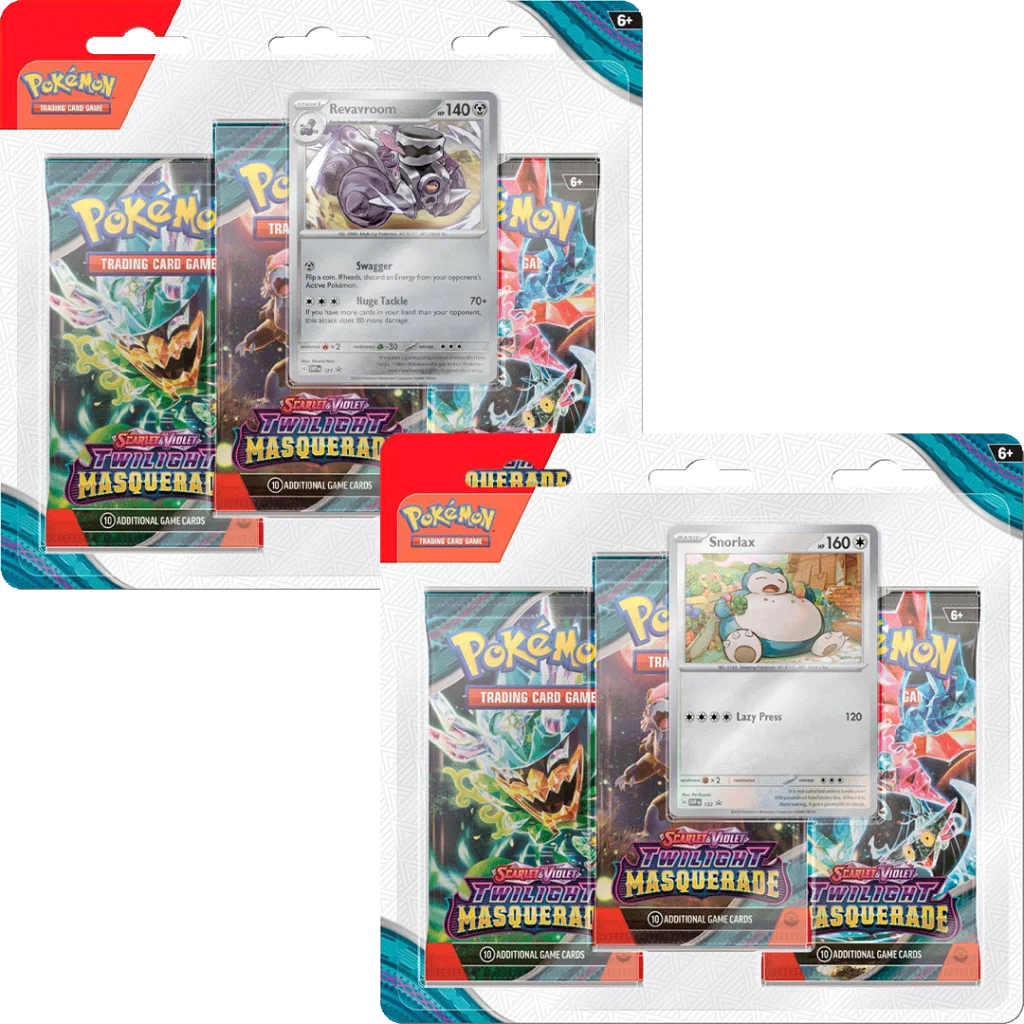 Pokemon - Scarlot & Violet - Twilight Masquerade - 3er Blister - Englisch
