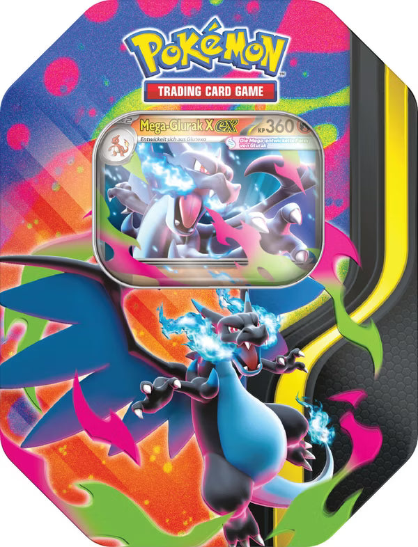 Pokemon - Mega Glurak X Tin - Deutsch
