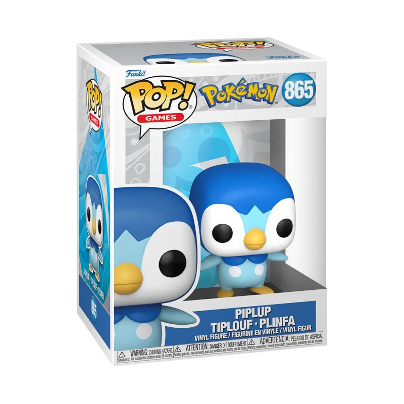 Pokemon POP! Games Vinyl Figur Piplup 9 cm