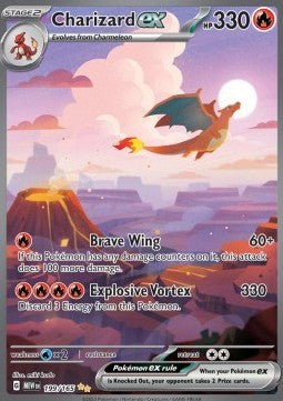Glurak EX 199/165  - 151 (MEW)  - Deutsch - EXC