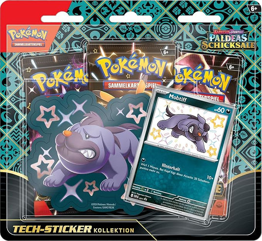 Pokemon - Karmesin & Purpur - Paldeas Schicksale - Mobtiff Tech Sticker Kollektion - Deutsch