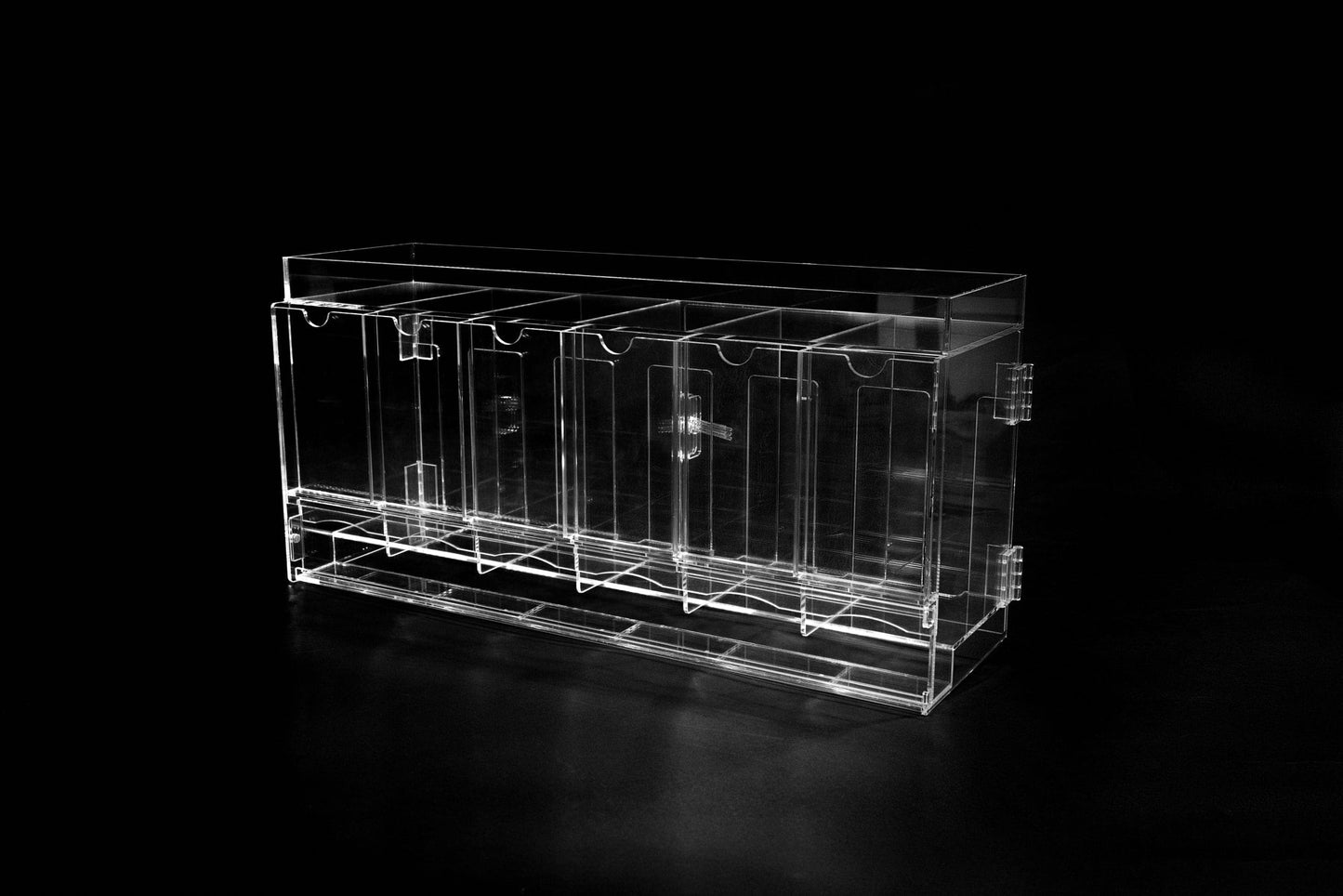 The Acrylic Box - 6- Slot Acrylic Pack Dispenser