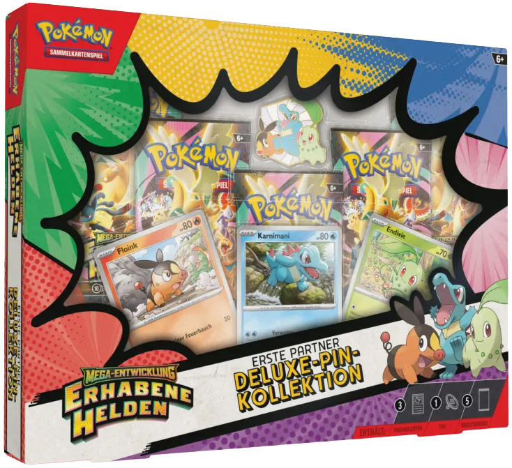 Pokemon - Erhabene Helden - Erste Partner Deluxe-Pin-Kollektion - Deutsch