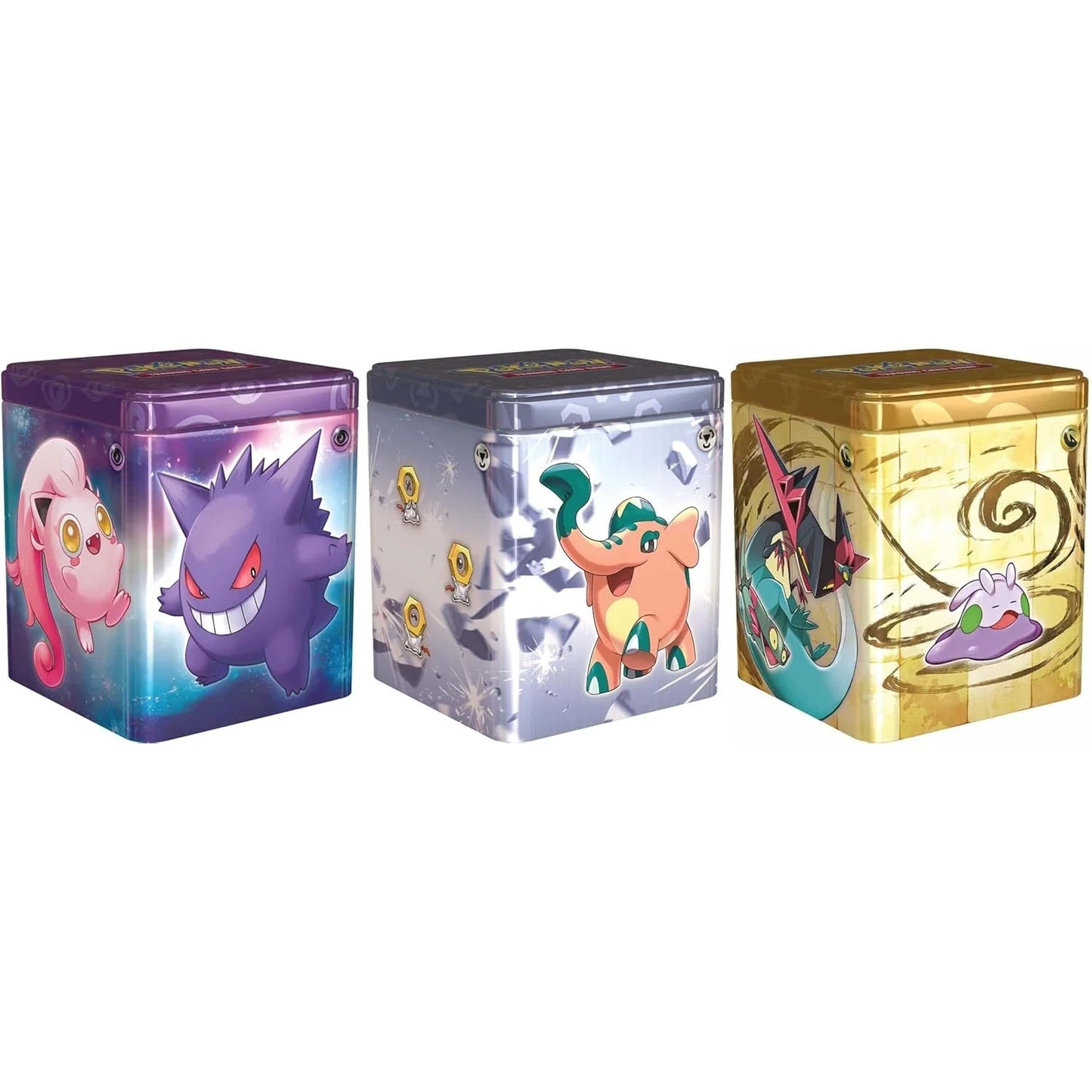 Pokemon - 2024 Psychic Stacking Tin - 3er Bundle - Deutsch