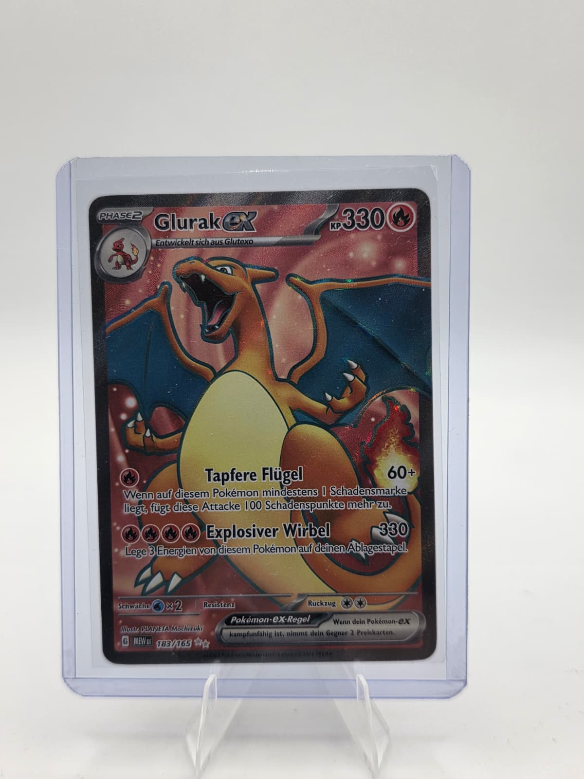 Glurak EX Mew 183 - Deutsch - NM
