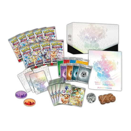 (VVK) Pokemon - Karmesin & Purpur - Prismatische Evolution - Elite Trainer Box - EN