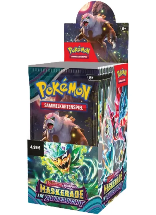 Pokemon - Karmesin & Purpur - Maskerade im Zwielicht - 18er Display - Deutsch - Ohne Seal!