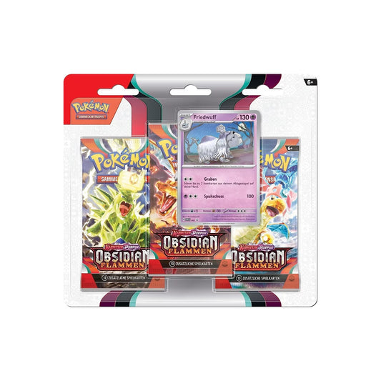 Pokemon - Karmesin & Purpur - Obsidianflammen - 3er Blister - Deutsch
