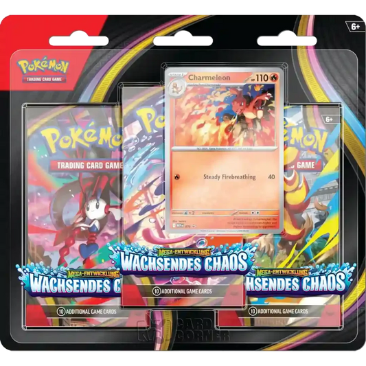 Pokemon - Wachsendes Chaos - 3er Blister - Deutsch