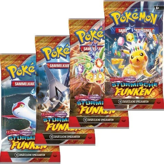 (4 Pro Person!) Cyberripz BOXBREAK - 1x Stürmische Funken Booster - Deutsch
