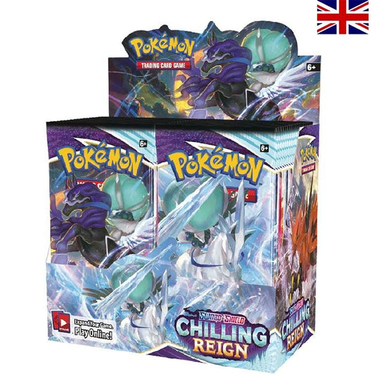 Pokemon - Sword & Shield - Chilling Reign - 36er Display inkl. Acrylcase - Englisch
