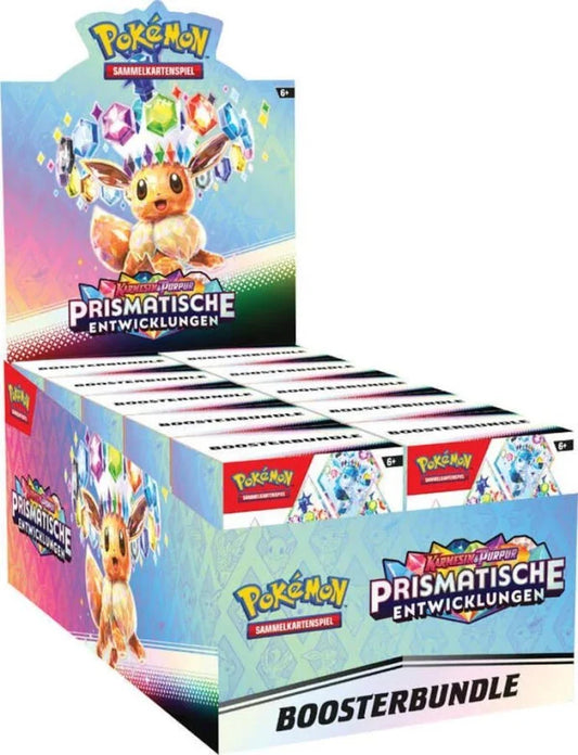 Pokemon - Karmesin und Purpur - Prismatische Entwicklungen - Booster Bundle Display - DE